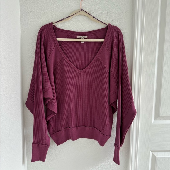 NWT Free People Movement Santa Clara Thermal Long Sleeve Tee - Picture 6 of 13